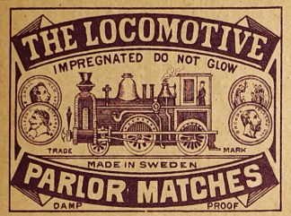The Locomotive MATCHBOX LABELS