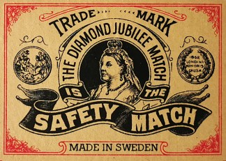 The Diamond Jubilee Match. MATCHBOX LABELS