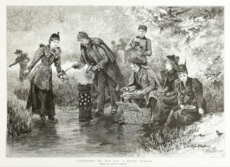 Luncheon on the ice: a quiet corner Skating Ice & Roller