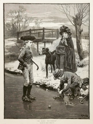 “In dark december” Skating Ice & Roller