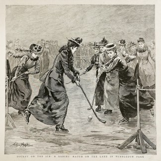 Hockey on the ice: a ladies’ match… Hockey