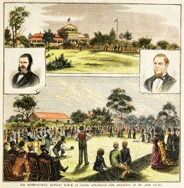 The Intercolonial Bowling Match at North Annandale.-The Residence of Mr. John Young.