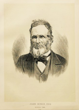 John Hinge, Esq. Border Town. S.A. Australian