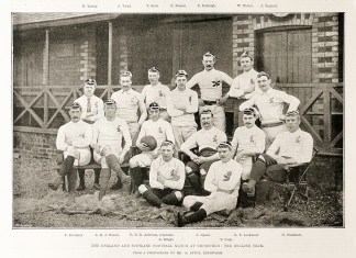 The England and Scotland Football match … Rugby