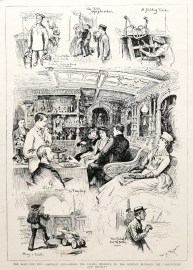 The Race for the "America" Cup, among the Yachts previous to the Contest between the "Volunteer" and "Thistle".