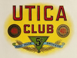 Utica Club. Hand Made 5¢Smokers Tobacco
