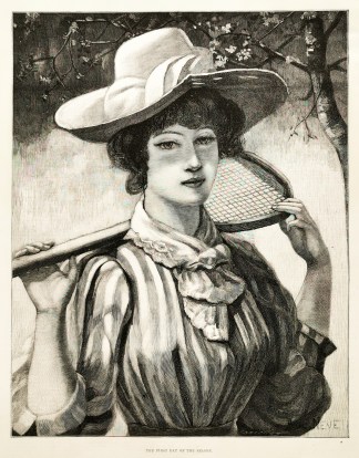 The first day of the season. Tennis