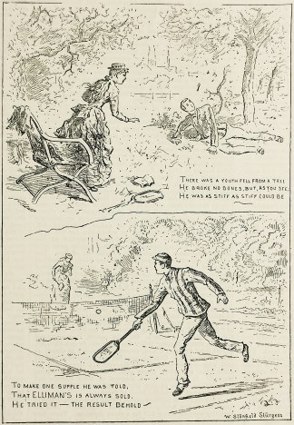 There was a youth fell from a tree…… Tennis