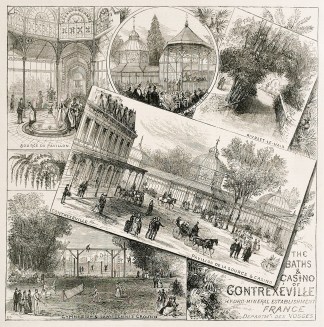 The Baths and Casino of Contrexeville. France & Monaco