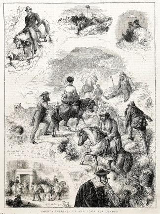 Mountaineering: up and down Ben Lomond. Mountaineering-Climbing