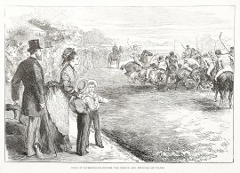 Polo at Hurlingham before the prince and princess of Wales.