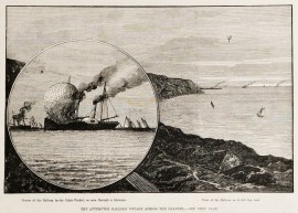 The Attempted Balloon Voyage across the Channel.