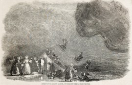 Descent of Mr Green's Balloon, on Pirbright Common, near Guildford.