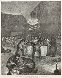 Night Ascent of a Balloon, Chemin de Fer du Nord, Paris.