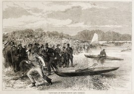 Canoe race at Thames Ditton last Saturday.