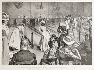 A New Game for Ladies, A Skittles Compet… Bowling