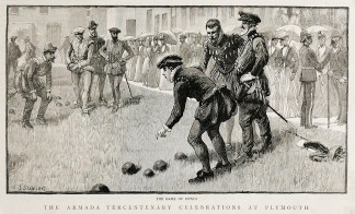 The Game of Bowls. The Armada Tercentena… Bowling