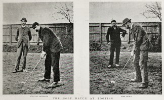 The Golf match at Tooting. Golf