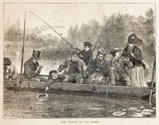 Punt Fishing on the Thames. Fishing - Trout, Salmon, etc