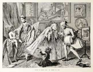 Taste in high life: or, dress in 1742. SATIRICAL & COMICAL