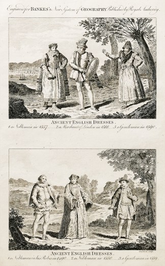 Ancient English Dresses. FASHION