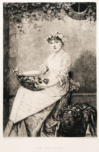 The Apple-seller. Fruits, Herbs, Medicinal, Spices, Vegetables