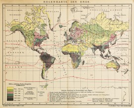 Regenkarte der Erde.