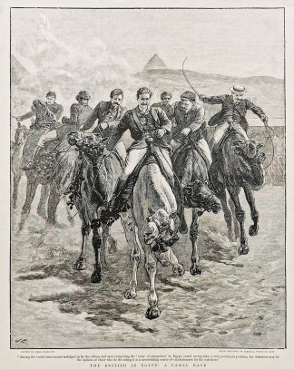 The British in Egypt, A Camel Race. General / Global