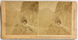 The St. Gothard Carriage Road, and Lake Lucerne, Switzerland. Foreign photographs The St. Gothard Carriage Road, and Lake Lucerne, Switzerland.