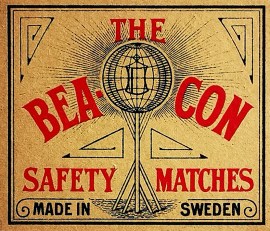The Beacon MATCHBOX LABELS The Beacon