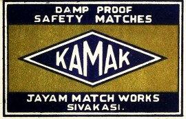 Kamak MATCHBOX LABELS Kamak