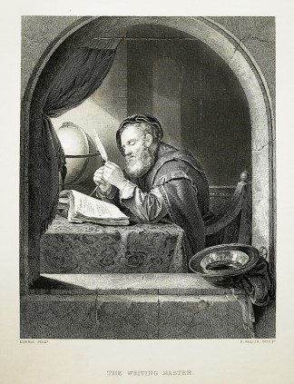 The writing master. Calligraphy / illuminations