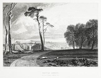 Battle Abbey. The spot where Harold fell… England