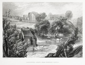 Egglestone Abbey, near Barnard Castle. England