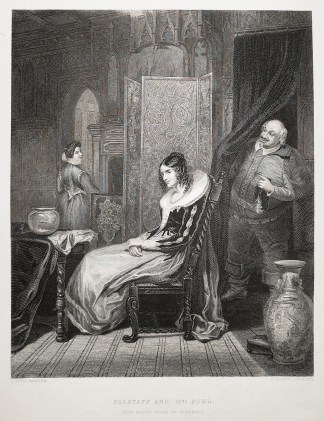 Falstaff and Mrs. Ford. (The Merry Wives… Theatres - Buildings & Plays