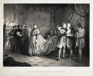 The quarrel of wolsey and buckingham. (K… Theatres - Buildings & Plays