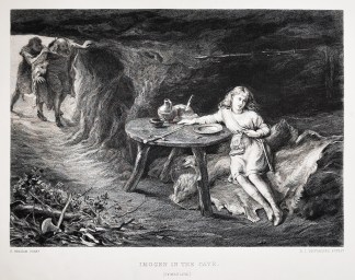 Imogen in the Cave. (Cymbeline.) Theatres - Buildings & Plays