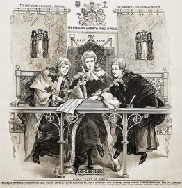 Tea Merchants to the House of Commons.  Tea Merchants to H. R. H. The Prince of Wales. Tea Merchants to H. R. H. The Duke of Connaught.