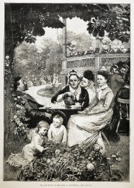 Tea and Music in the Park at Rotterdam. Belgium & Holland