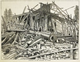 Explosion at the Ballarat Ice Works.