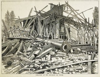 Explosion at the Ballarat Ice Works. Melbourne