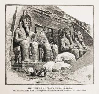 The Temple of Aboo Simbel, in Nubia. AFRICA