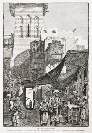 In the Shoe Bazaar. AFRICA