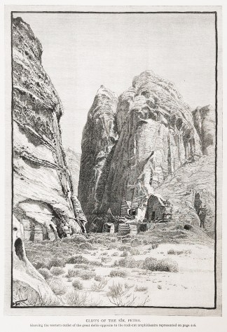 Cliffs of the Sik, Petra. Holy Land