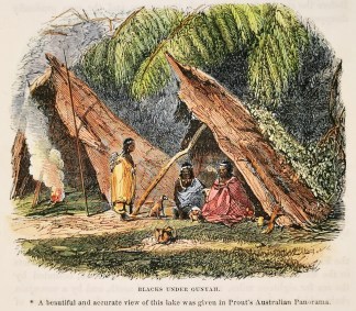 Blacks under Gunyah. ABORIGINES