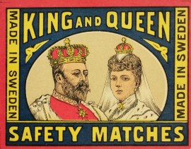 King and Queen. MATCHBOX LABELS King and Queen.
