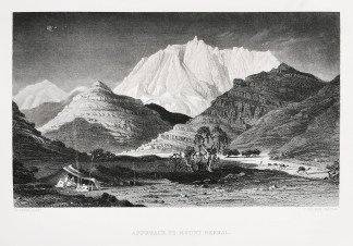 Approach to Mount Serbal. AFRICA