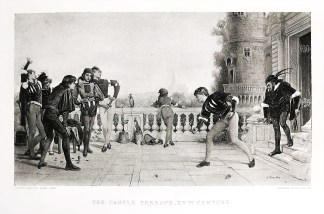 The castle terrace. XV th Century. Games