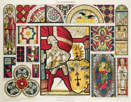 GLASMALEREI. DECORATIVE & CLASSICAL GLASMALEREI.
