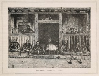 Buddhist priests, India. India